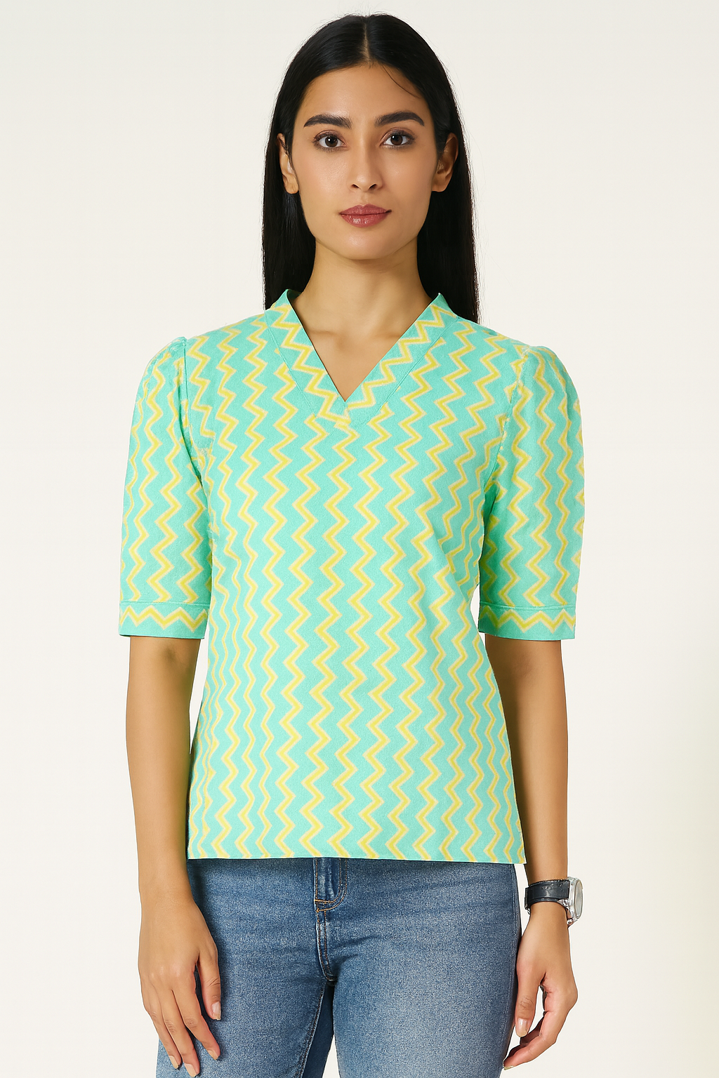 Turquoise Striped Tunic