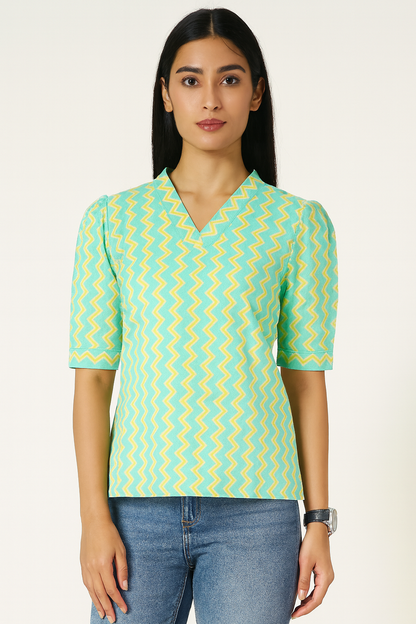 Turquoise Striped Tunic