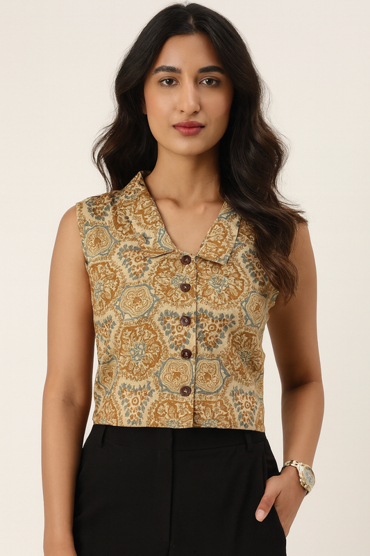 Brown Crop Top