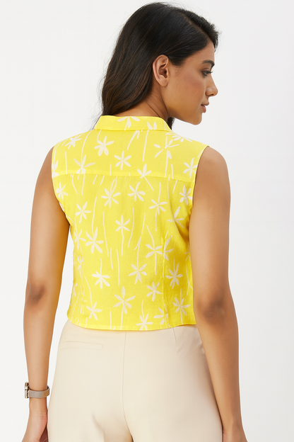 Yellow Crop Top