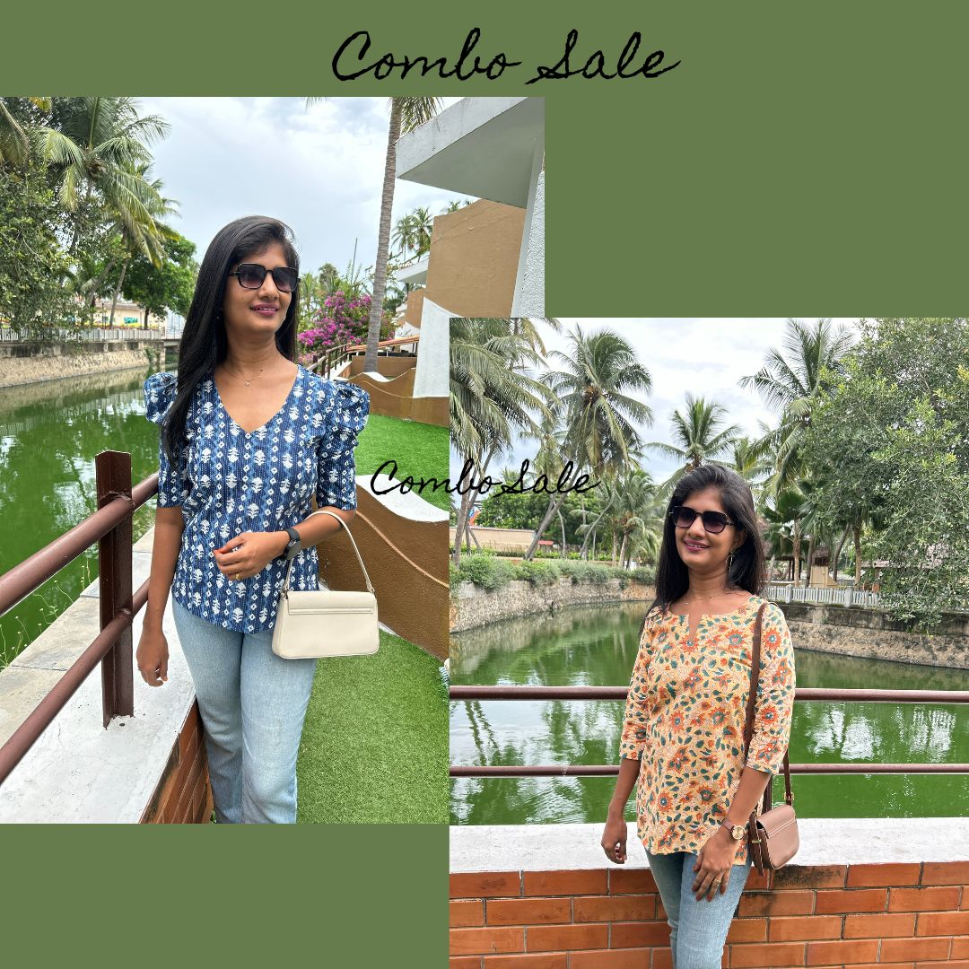 Combo ( Kantha + floral)