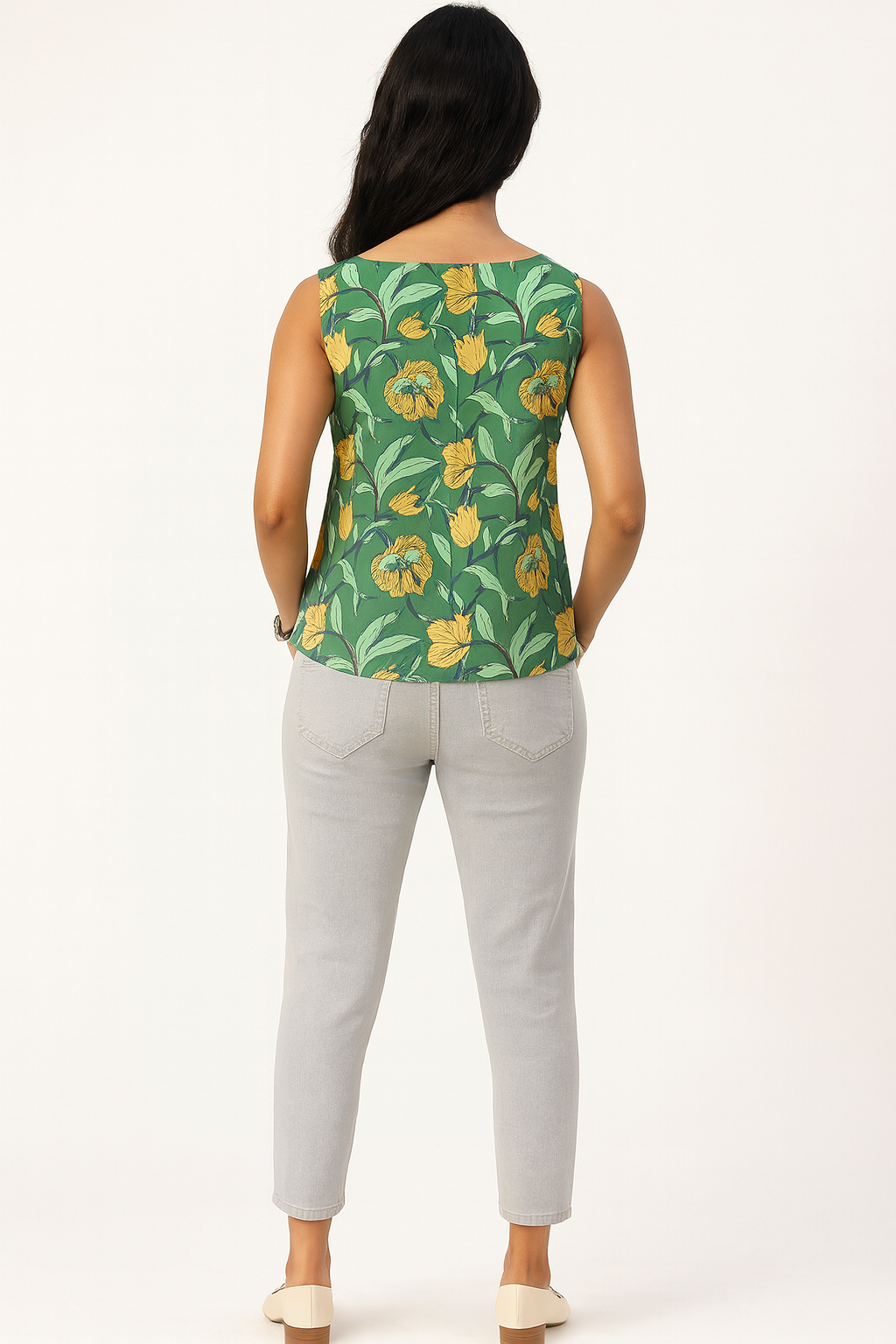 Green Sleeveless Tunic