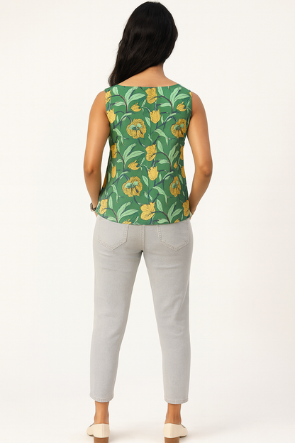 Green Sleeveless Tunic