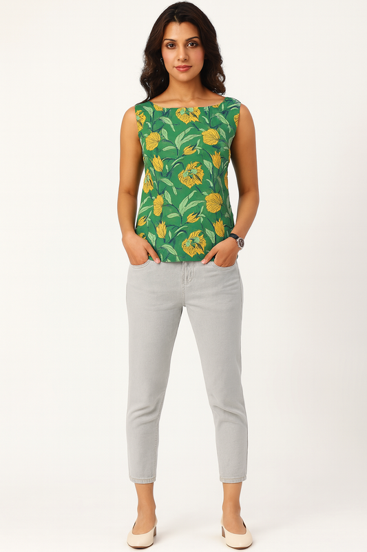Green Sleeveless Tunic